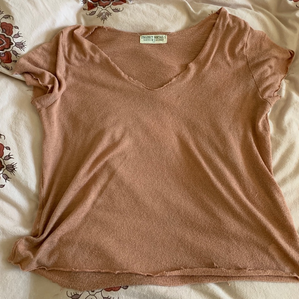 Urban Outfitters Blush V Neck